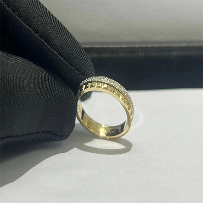 Luxury Best Quality Diamond HK Setting Jewelry Custom  18k Gold Diamond Ring