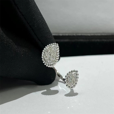  Real Diamond Jewelry Luxury White Gold Diamond Ring