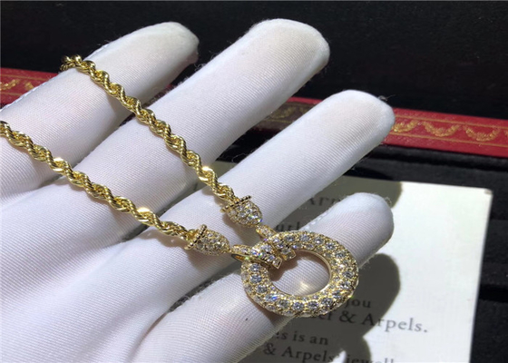 Luxury  18K Gold Diamond Necklace wholesale gold jewelry manufacturers