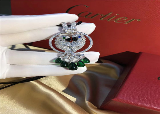 18K White Gold Diamond Brand Parrot Necklace / Brand Les Oiseaux LibéRéS Necklace