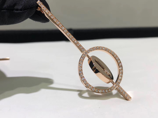 Lucky Move 13.4mm 0.2ct VS Rose Gold Diamond Necklace  jewelry instagram