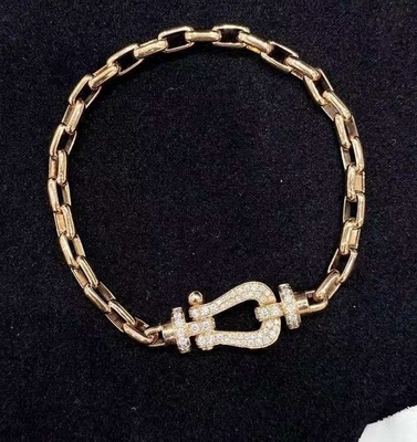 커스터마이징 18K 금 보석 FORCE 10 BRACELET L 모델 18K 노란 금과 다이아몬드